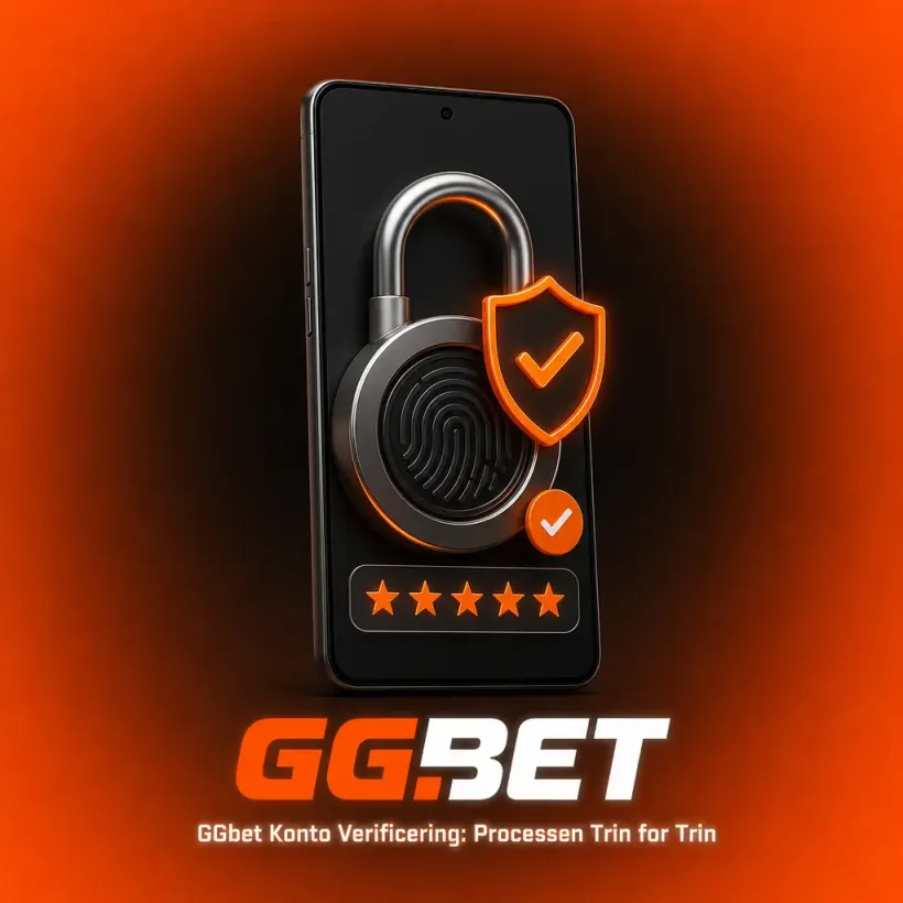 Fingeraftryk og skjold som symbol på kontoverifikation hos GGBET