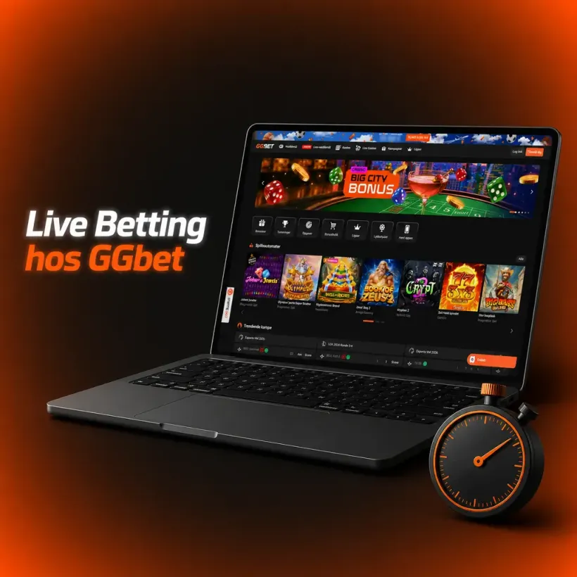 Stopur ved siden af live odds hos GGBET