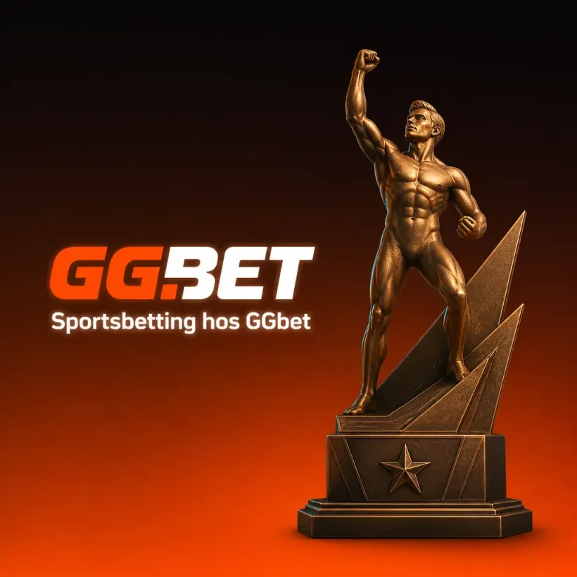 Statuette som symbol på sportsvæddemål hos GGBET